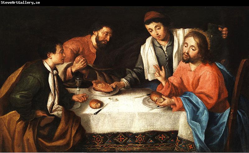 Pier Leone Ghezzi Emmaus, Christ breaking bread